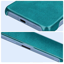 Avizar Coque pour Sony Xperia 5 V Rigide revêtement Simili Cuir Vert pas cher