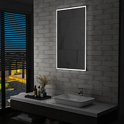 Maison Chic Miroir mural à LED, Miroir murale de salle de Bain 60x100 cm -MN68266