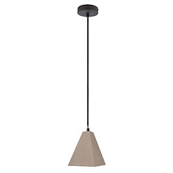 Suspension pyramide en béton LED E27 douille lustre en pierre table lumineuse cuisine pizzeria pub bar 230V COULEUR GRIS