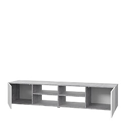 Acheter CSTORE - pilvi meuble tv - blanc et béton gris clair - l 180xp 42xh 37 cm