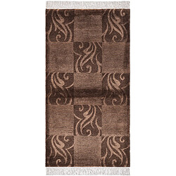 Vidal Tapis de laine 160x84 brun Darya