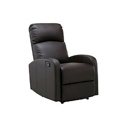 Acheter Vente-Unique Fauteuil relax en simili ISAO - Marron