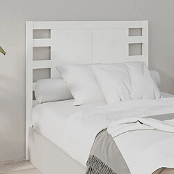 Maison Chic Tête de lit moderne pour chambre - Décoration de lit Blanc 106x4x100 cm Bois massif de pin -MN83859