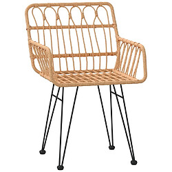 Avis Maison Chic Lot de 2 Chaises de jardin,Fauteuil d'extérieur et accoudoir 56x64x80 cm Résine tressée -MN37492