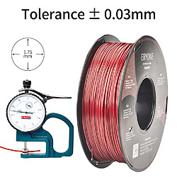 Avis None ERYONE Galaxy Sparkly Glitter PLA Filament pour imprimante 3D 1 kg (2,2 lbs)/bobine - Rouge