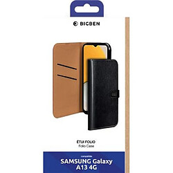 Bigben Etui Folio Wallet noir avec languette de fermeture pour Samsung Galaxy A13 4G