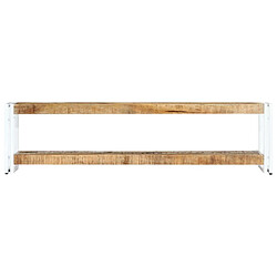 Maison Chic Meuble TV scandinave - Banc TV pour salon 150 x 30 x 40 cm Bois massif de manguier -MN81587