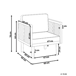 Avis Beliani Chaise de jardin BARATTI Bois Bois clair