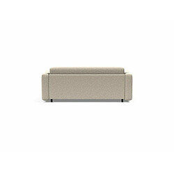 Acheter Inside 75 Canapé design KILLIAN spring convertible lit 195*140 cm tissu bouclé beige