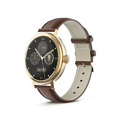 Chrono Montre Connectée Femme Intelligente Smartwatch 1,19" HD AMOLED Écran Tactile Complet 29 Sport modes GPS Etanche pour Android iOS Or