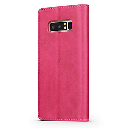 Avis Wewoo Housse Coque Pour Galaxy Note 8 LC.IMEEKE Calf Texture Étui en cuir à rabat horizontalavec support et fentes cartes et portefeuille Rose rouge