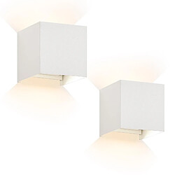 ZMH LED wall light-2ER Applique d'intérieur pour couloir Applique d'intérieur pour mur Applique d'extérieur étanche