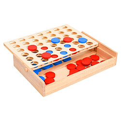 vidaXL Jeu 4 en ligne 24x15x4 cm Bois solide