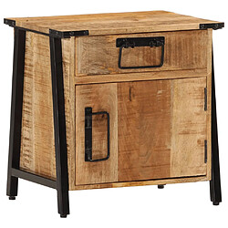 vidaXL Table de chevet 40x30x42 cm bois de manguier massif 