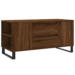 vidaXL Table basse chêne marron 102x44,5x50 cm bois d'ingénierie