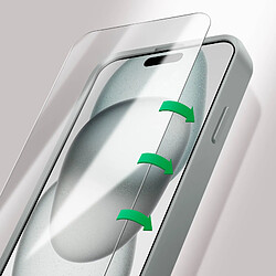 Avis Verre Trempé pour iPhone 15 Dureté 9H 4smarts Second Glass Transparent