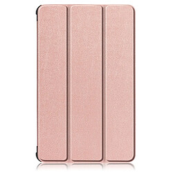 Wewoo Housse Coque Pour Lenovo Tab M8 Custer Texture Horizontal Flip Smart TPU en cuir avec support à trois plis Rose Gold