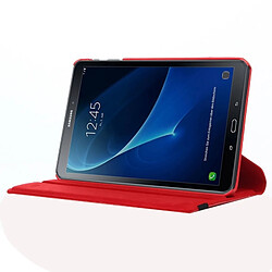 Wewoo Housse Étui rouge pour Samsung Galaxy Tab A 10.1 / T580 Litchi Texture 360 Degrés rotation horizontale en cuir avec support pas cher