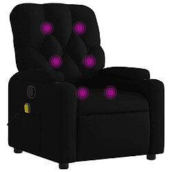 Maison Chic Fauteuil de massage inclinable,Fauteuil luxe de relaxation Noir Tissu -MN61125