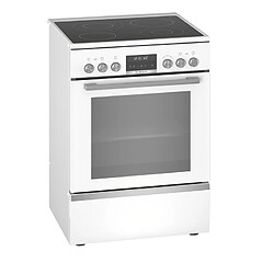 Cuisinière vitrocéramique 63l 4 feux blanc - hks79r220 - BOSCH 