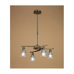 Luminaire Center Suspension Alaska Laiton Antique