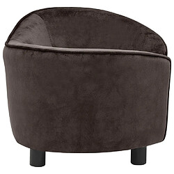 Maison Chic Niche Canapé,Lit pour chien | Panier couchage pour chien Marron 69x49x40 cm Peluche -GKD42071 pas cher