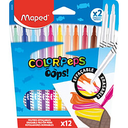 Maped Feutres effacables - Oops color peps