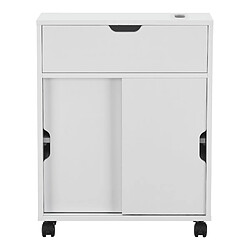 Acheter Helloshop26 Meuble de rangement pour salle de bain 67 x 52 x 17 cm à portes coulissantes blanc 03_0006851