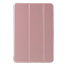 Etui en PU or rose avec support tri-pliure pour votre Apple iPad Mini 9.7 (2019)