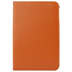 Wewoo Housse Étui Orange pour Samsung Galaxy Tab 4 10.1 / SM-T530 / T531 360 degrés Rotatif Litchi Texture en cuir avec support d'affichage 2-angle