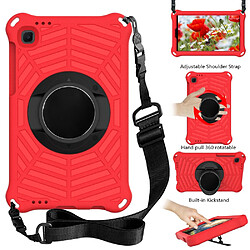 Coque en TPU avec béquille et bandoulière rouge pour votre Samsung Galaxy Tab A7 Lite 8.7 pouces