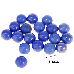 20x 16mm billes de verre clair enfants jeu jouet vase aquarium décor bleu pas cher