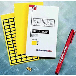 Hellermann Tyton 598-92227 Rectangle Amovible Jaune 700pièce(s) étiquette auto-collante