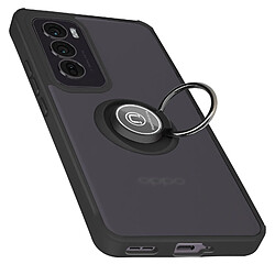 Avizar Coque pour Oppo Reno 12 Bague Métallique Support Vidéo Noir