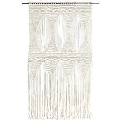 vidaXL Rideau en macramé 140x240 cm Coton