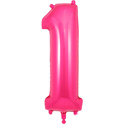 Ballon numéro 1 86 cm rose