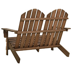 Acheter Maison Chic Chaise de jardin Adirondack 2 places Bois de sapin massif Marron -MN88665