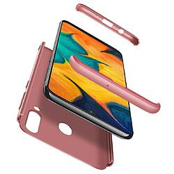 Acheter Wewoo Coque Rigide Étui pour PC à couverture intégrale à trois étages Galaxy A20 / A30 or rose