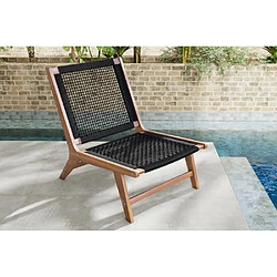 Beau Rivage Fauteuil de jardin TAVARUA bois acacia FSC 60 x 81 x 72 cm