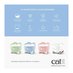 Cat-it CAT IT Fontaine a eau automatique pour chat - 2,5 L - Rose