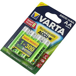 Avis VARTA Lot de 4 piles rechargeables ACCU AA 2600mAh