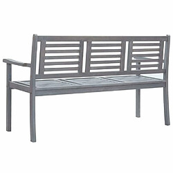 Acheter Maison Chic Banc de jardin | Chaise de jardin 3 places avec coussin 150 cm Gris Eucalyptus -GKD41912