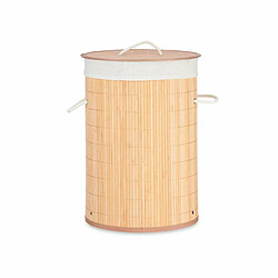 Kipit Panier à linge Naturel Métal Bambou Bois MDF 48 L 37 x 50 x 37 cm (4 Unités)