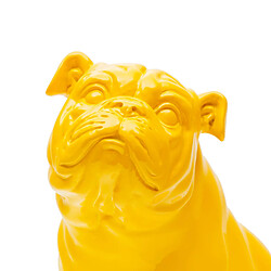 Figurine Décorative Chien Bulldog Kuatéh en Polyrésine 29x16x28 cm Jaune