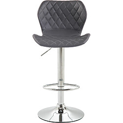 Non Tabouret de bar liège simili cuir chrome