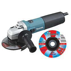 Pack meuleuse 9565CR 1400 W 125 mm + 50 disques Hanger AS 46 T Inox - MAKITA - PROMOPACK2