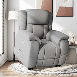 vidaXL Fauteuil inclinable gris nuage tissu