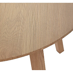 Avis Pegane Table basse ronde en bois MDF/métal coloris naturel - Diamètre 90 x Hauteur 45 cm