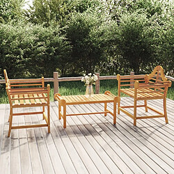 Maison Chic Lot de 2 Chaises de jardin,Fauteuil d'extérieur 91x62x94 cm Bois de teck solide -MN79185