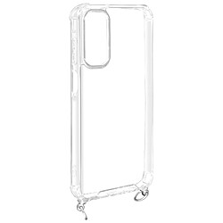 Avizar Coque pour Samsung A15 Silicone Antichoc avec Cordon Tressé 70cm Transparent